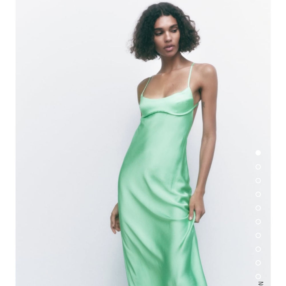 Zara midi slip dress